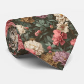 Cute Valentine Gifts For Husband Peonies Flower ネクタイ (ロール)