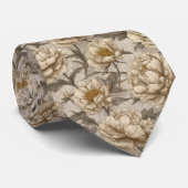 Cute Valentine Gifts For Husband Peonies Flower ネクタイ (ロール)