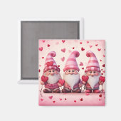 Cute Valentine Gnome Magnet マグネット (正面/裏面)