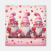 Cute Valentine Gnome Magnet マグネット (正面)