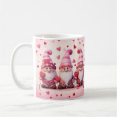 Cute Valentine Gnome Mug コーヒーマグカップ (左)
