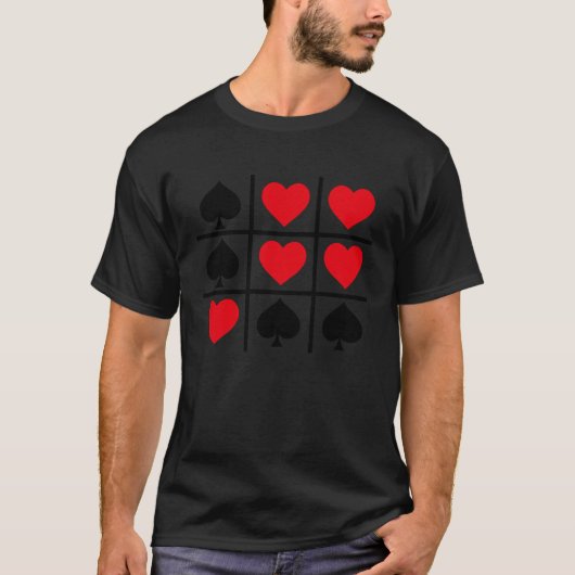 Cute Valentine Hearts Game Valentine's Day Romance Tシャツ (正面)