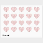 Cute Valentine Hearts – Love & Romance Design ハートシール (シート)