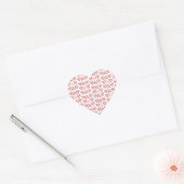 Cute Valentine Hearts – Love & Romance Design ハートシール (封筒)