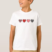 Cute Valentine Hearts Pattern | Cute Love Heart Tシャツ (正面)