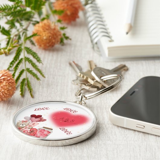 Cute Valentine Keychain キーホルダー (側面)