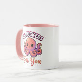 Cute Valentine Octopus – I’m Suckers for You マグカップ (正面左)