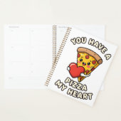 Cute Valentine Pizza Slice – Fun Romantic Gift for プランナー手帳 (ディスプレー)