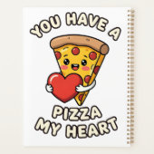 Cute Valentine Pizza Slice – Fun Romantic Gift for プランナー手帳 (裏面)