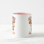 Cute Valentine Puppy – Paw-sitively in Love マグカップ (中央)