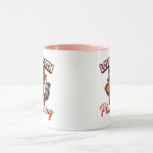 Cute Valentine Raccoon Pirate-Love Worth Plunderin マグカップ (中央)