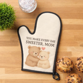 Cute Valentine’s Day Bear Oven Mitt for Mom 鍋つかみ