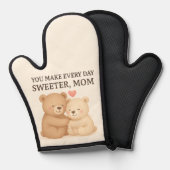 Cute Valentine’s Day Bear Oven Mitt for Mom  鍋つかみ (正面/裏面)