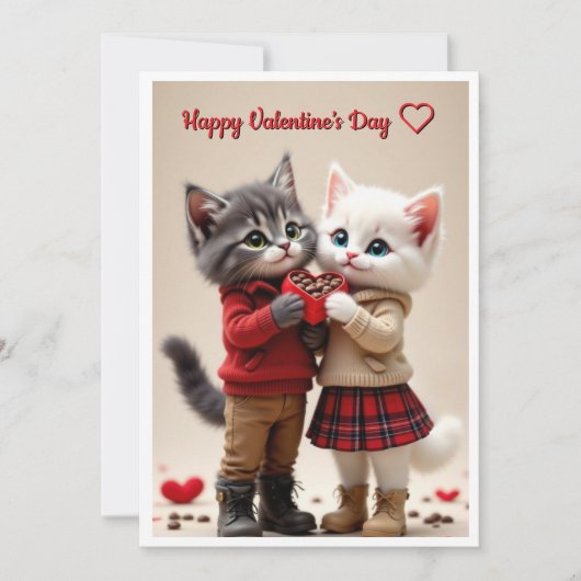 Cute Valentine’s Day Card – Tom & Luna シーズンカード (正面)
