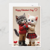 Cute Valentine’s Day Card – Tom & Luna シーズンカード (正面/裏面)