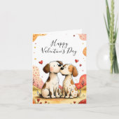 Cute Valentine’s Dog Card シーズンカード (正面)