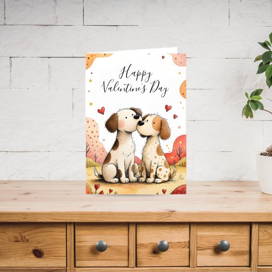 Cute Valentine’s Dog Card シーズンカード