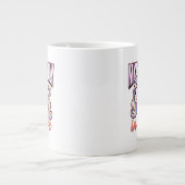 Cute Valentine Unicorn – Mythically in Love ジャンボコーヒーマグカップ (正面)