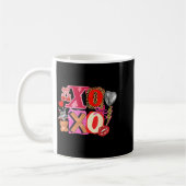 Cute Valentine Xoxo Funny Valentine Hearts Lover G コーヒーマグカップ (左)