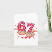 Cute Valentines Day 67 Hearts Funny Six Seven Meme カード (正面)