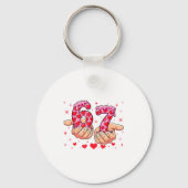 Cute Valentines Day 67 Hearts Funny Six Seven Meme キーホルダー (正面)