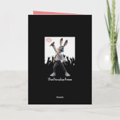 Cute Valentine's Day Card Somebunny to Love Theme カード (裏面)