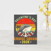 Cute Valentines Day Cruise 2026 Matching Cruise Fo カード (黄色い花)