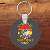 Cute Valentines Day Cruise 2026 Matching Cruise Fo キーホルダー (正面)