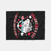 Cute Valentines Day Cruise 2026 Matching Cruise Fo フリースブランケット (正面(横))