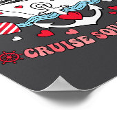 Cute Valentines Day Cruise 2026 Matching Cruise Fo ポスター (角)
