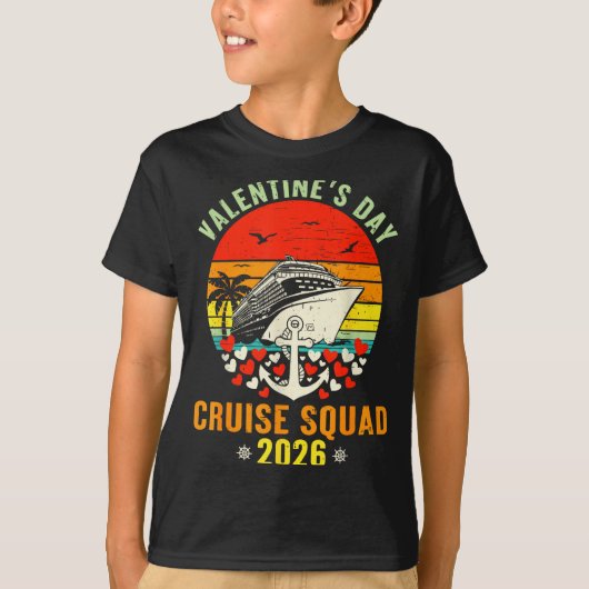 Cute Valentines Day Cruise 2026 Matching Cruise Fo Tシャツ (正面)