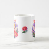 Cute Valentine's Day Cupid with "Be Mine" コーヒーマグカップ (中央)