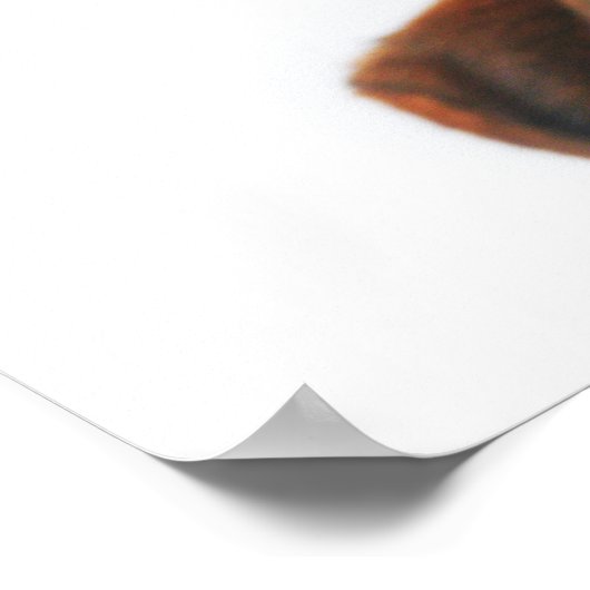 Cute Valentine's Day Dog Funny Heart Headband ポスター (角)