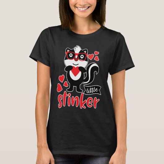 Cute Valentines Day  for Boys Funny  Little Stinke Tシャツ (正面)