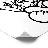 Cute Valentine's Day Frenchie French Bulldog Lover ポスター (角)