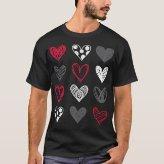 Cute Valentines Day Hearts  Tシャツ