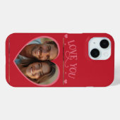 Cute Valentine's Day 'LOVE YOU' & カスタムPhoto Case-Mate iPhoneケース (裏面 (横))