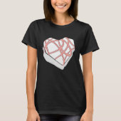 Cute Valentines  Funny Valentine Heart Snack Cake Tシャツ (正面)