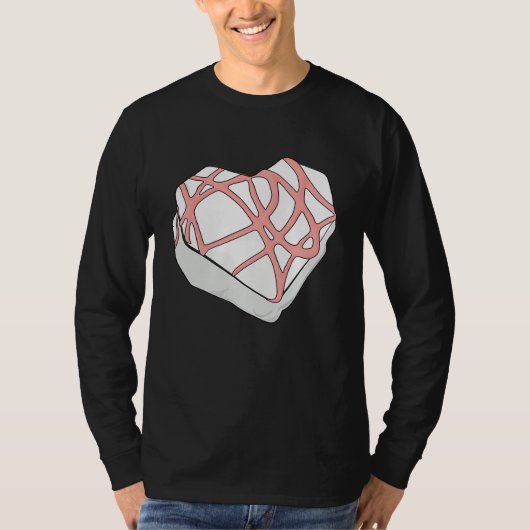 Cute Valentines  Funny Valentine Heart Snack Cake Tシャツ (正面)