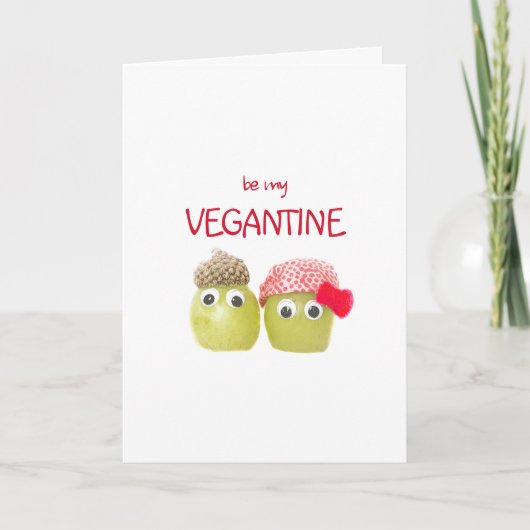 Cute Valentines Gift for Vegans - Funny Fruits  カード (正面)