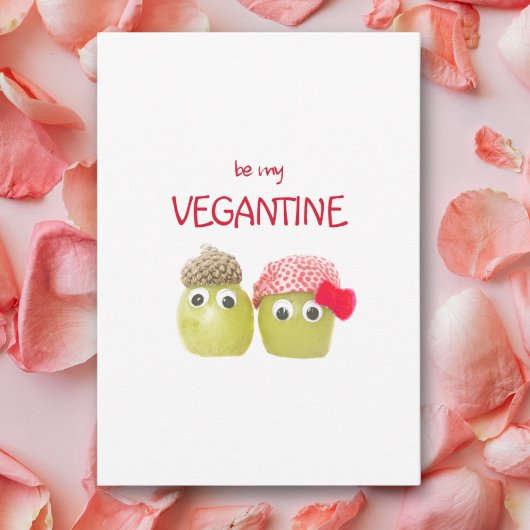 Cute Valentines Gift for Vegans - Funny Fruits  カード