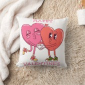 Cute Valentine's Hearts Couple クッション (ブランケット)