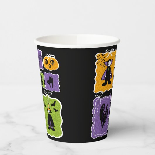 Cute Vampire Coquette Halloween 紙コップ (左)