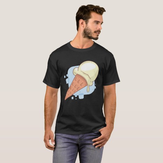 Cute Vanilla Ice Cream Tシャツ (正面フル)