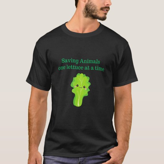 Cute Vegan One Lettuce at a Time Vegetarian Gifts Tシャツ (正面)