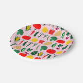 Cute Vegetables Paper Plates ペーパープレート (アングル)