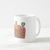 Cute Vegetables Root For Your Local Produce コーヒーマグカップ (正面右)