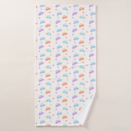 Cute Vehicle Seamless Design バスタオル (バスタオル)