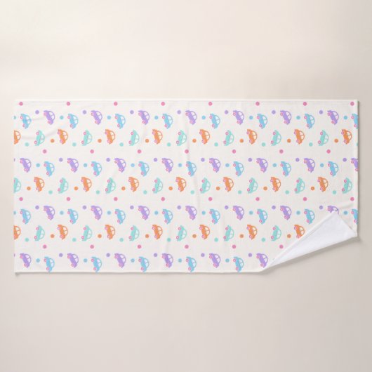 Cute Vehicle Seamless Design バスタオル (バスタオル)