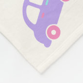 Cute Vehicle Seamless Design フリースブランケット (角)